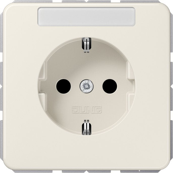 Jung - Steckdose SCHUKO-Steckdose 16A 250V CD 1520 BFNA mit Schriftfeld