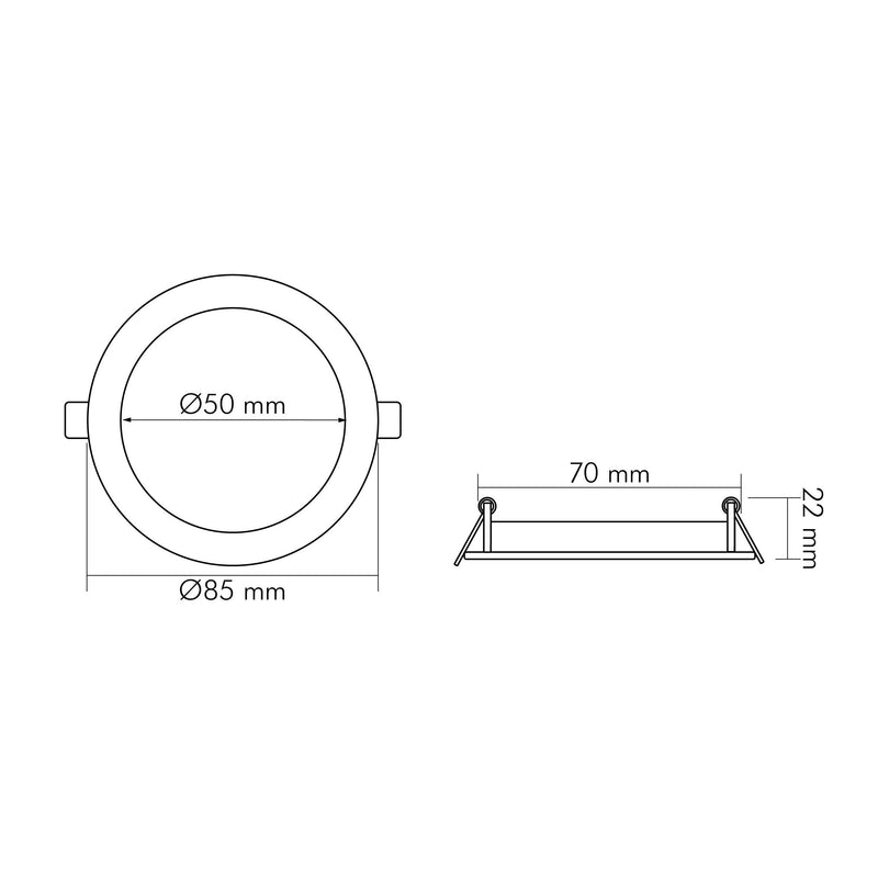 Nobile - Decken-/Wandleuchte LED-Panel Flat IP44 1576035011 840, 350mA, ws
