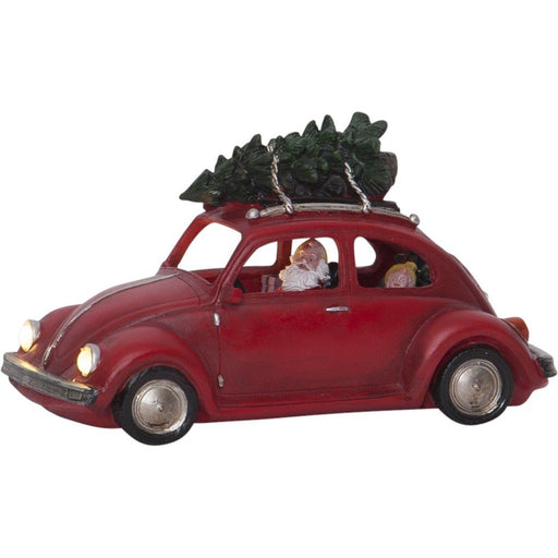 Star Trading - Festbeleuchtung LED-Weihnachtszene 992-21 Santa/Auto