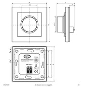 EVN Lichttechnik - Steuergerät für Leuchten DALI-Wandpanel DALWPDIM1 1-Kanal ws