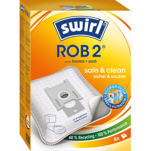 Swirl - Zubehör/Ersatzteile für Bodenpflege Staubbeutel ROB 2 EcoPor VE4 für Ecovacs yeedi − 3 Stück