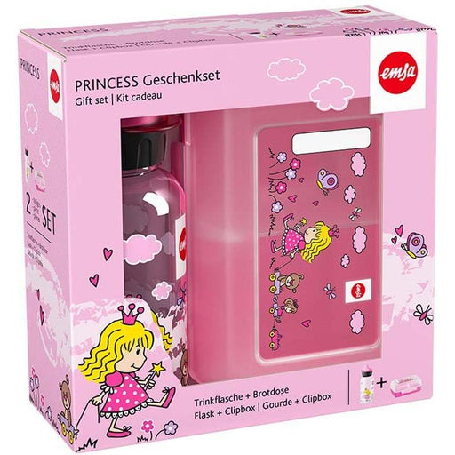 Emsa - Zubehör/Ersatzteile für Kleingeräte Trinkflasche+Brotdose KIDS SET PRINCESS TRITAN