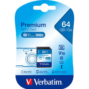 Verbatim - Speichermedium digital SDXC-Card 64GB 44024 Class 10