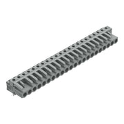 WAGO - Leiterplattensteckverbinder THT-Federleiste abgewink. 232-252 Rastermaß 5mm,grau − 10 Stück