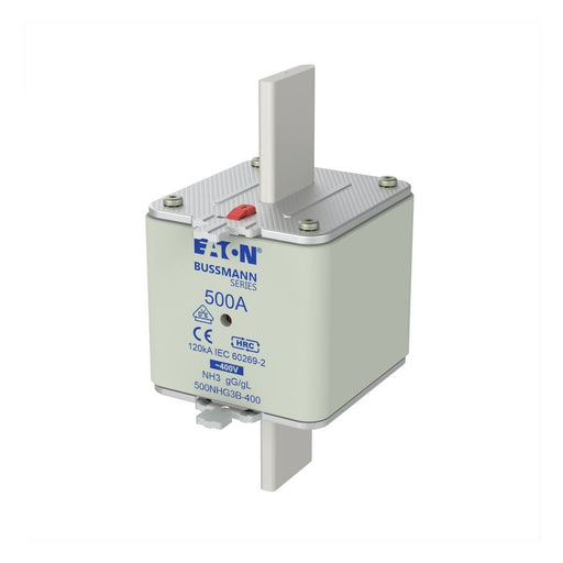 Eaton - Messersicherung Sicherungseinsatz Nieders. 500NHG3B-400 500A AC 400V 120kA − 3 Stück