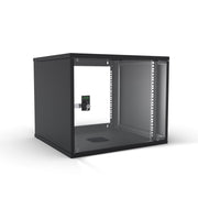 Enoc - Netzwerkgehäuse 19" Basic Wandschrank W3 9-4-S 9HE, 400mm Tief, sw