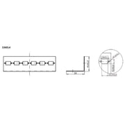 EFB-Elektronik - Frontpanel/Patchpanel leer (Schaltschrank) Verteilerplatte 53603.3 f.4xSC Duplex Kuppl