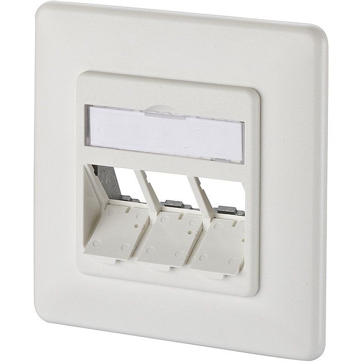 Metz Connect - Kommunikationsanschlussdose Kupfer Anschlussdose E-DAT 1309161002-E rws modul 3x8(8) UP − 10 Stück
