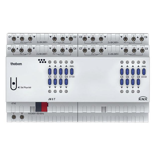Theben - Bussystem-Jalousieaktor Jalousieaktor JM 8 T KNX FIX2 Modul