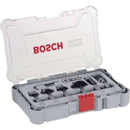 Bosch - Werkzeugset PRO Kantenfräser-Set, 2607017469 8 mm, 6-tlg