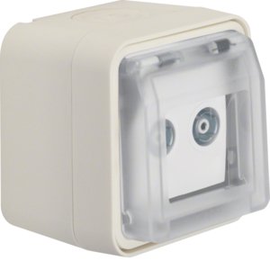 Berker - Antennensteckdose Antennen-Steckdose pws 12033512 Einzeldose 2-Loch