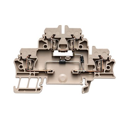 Weidmüller - Bauelement-Reihenklemme Klemme mit Einbau ZDK 2.5/D/6 − 50 Stück
