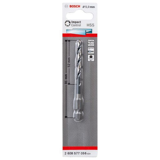Bosch - Bohrer HSS Spiralbohrer mit 2608577056 Sechskantschaft 5,0