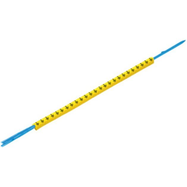 Weidmüller - Kabelmarkierungssystem Leitermarkierer CLI R 1-3 GE/SW 4 m.Montagedorn − 10 Stück
