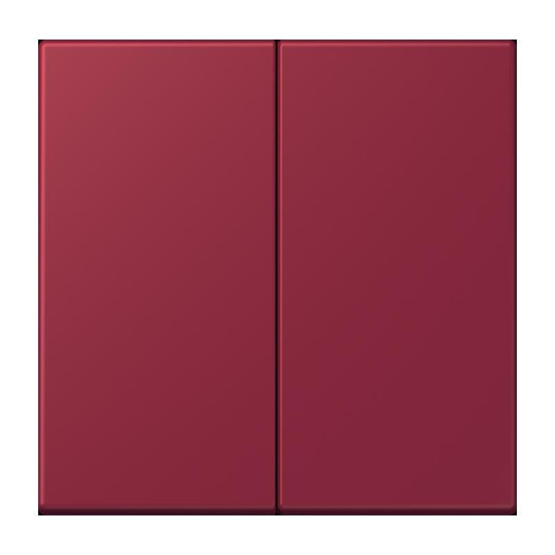 Jung - Abdeckung/Bedienelement für Installationsschalterprogramme Wippe für Taster 2fach LC 102 255 le rubis