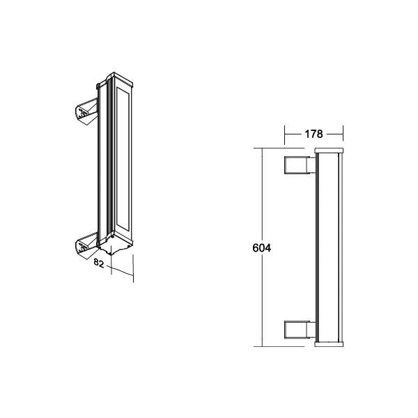 Brumberg Leuchten - Decken-/Wandleuchte LED-Wallwasher 60845643 3000K