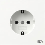 Gira - Steckdose SCHUKO-Steckdose rws 445870 Aufdruck EDV
