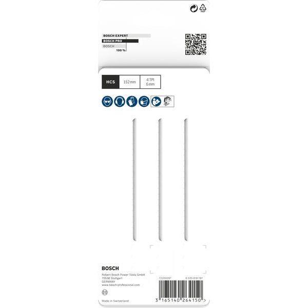 Bosch - Stichsägeblatt PRO Wood precise T344DP 2608633A32 Stichsägeblatt 152