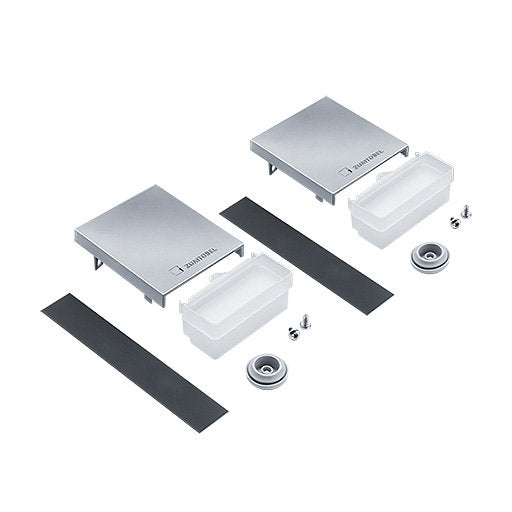 Zumtobel Group - Mechanisches Zubehör/Ersatzteile für Leuchten Endkappenset SLN2 MSC #22172399 silber