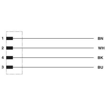 Phoenix Contact - Konfektioniertes Sensor-Aktor-Kabel Sensor-/Aktor-Kabel SAC-4P-M12MS#1509445