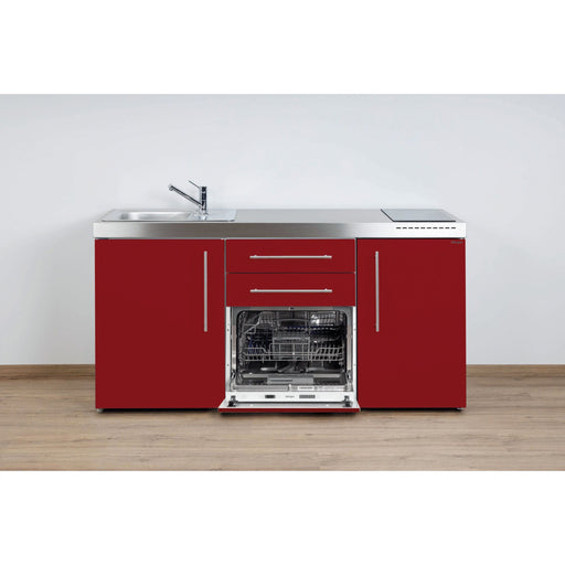 Stengel - Mini-Küche Miniküche Premiumline MPGSBR170KSGSKSreBli Bordeauxrot