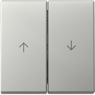 Gira - Abdeckung/Bedienelement für Installationsschalterprogramme Wippe 2f Pfeil 3294600 Edelstahl
