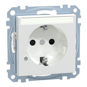 Merten - Steckdose SCHUKO-Steckdose aws MEG2303-0325 Ko.Licht Schriftfeld