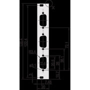 Schroff - Frontplatte (Schaltschrank) Teilfrontplatte 30118347 3HE, 4TE