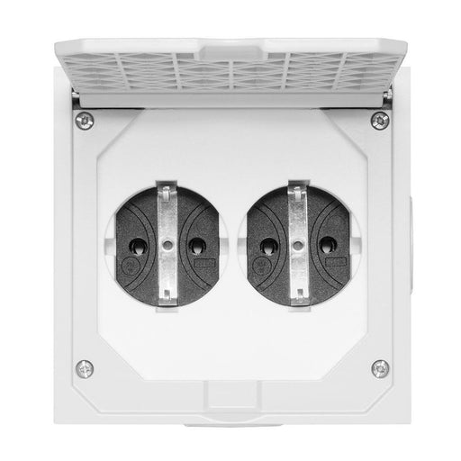 ABL - Schutzkontakt-Anbausteckdose EB-Steckdose 1632490 2f-Sk BS/2xM20