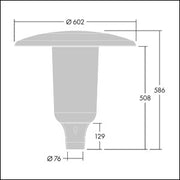 Thorn - Straßen- und Platzleuchte LED-Mastaufsatzleuchte ARS 12L70- #96632919 Z76, 740
