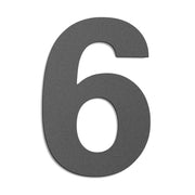 CMD Creativ - Beschriftung Buchstaben/Zahlen Hausnummer 6 Groß GHN-6 anthrazit anthrazit, 25 cm