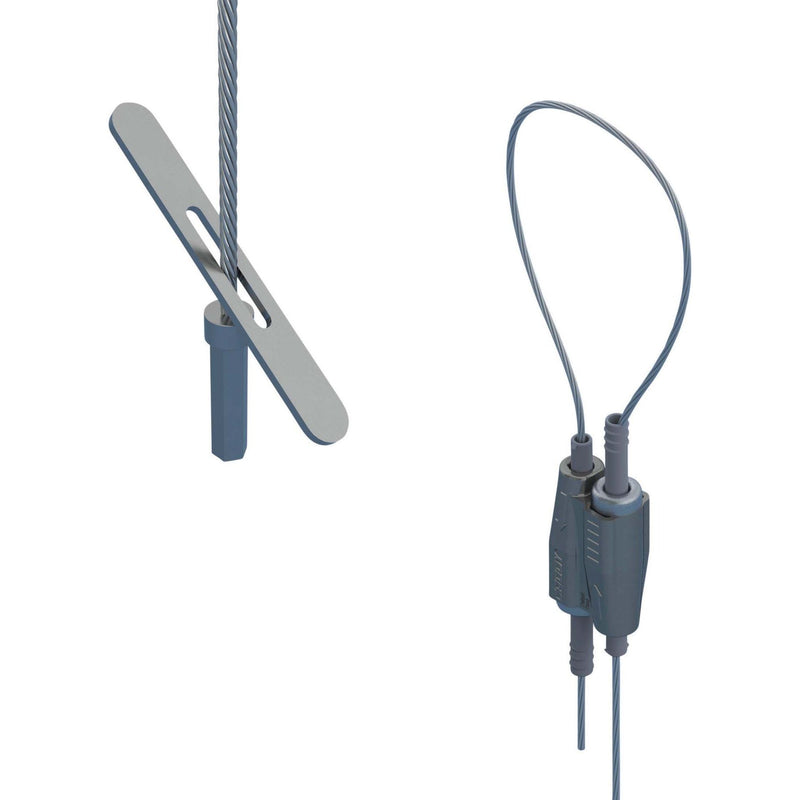 Erico - Drahtseilabhängung Stahlseilsystem SLK15L5T D1,5mm, L5m − 20 Stück