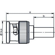 Telegärtner - Koax-Steckverbinder BNC-Stecker 100023317 cr/cr Profess. − 5 Stück