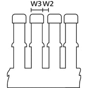 HellermannTyton - Verdrahtungskanal HTWD-HF-40X40 PC/ABS GY 50 − 50 Meter
