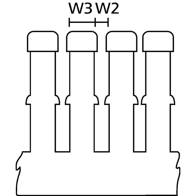 HellermannTyton - Verdrahtungskanal HTWD-HF-40X40 PC/ABS GY 50 − 50 Meter