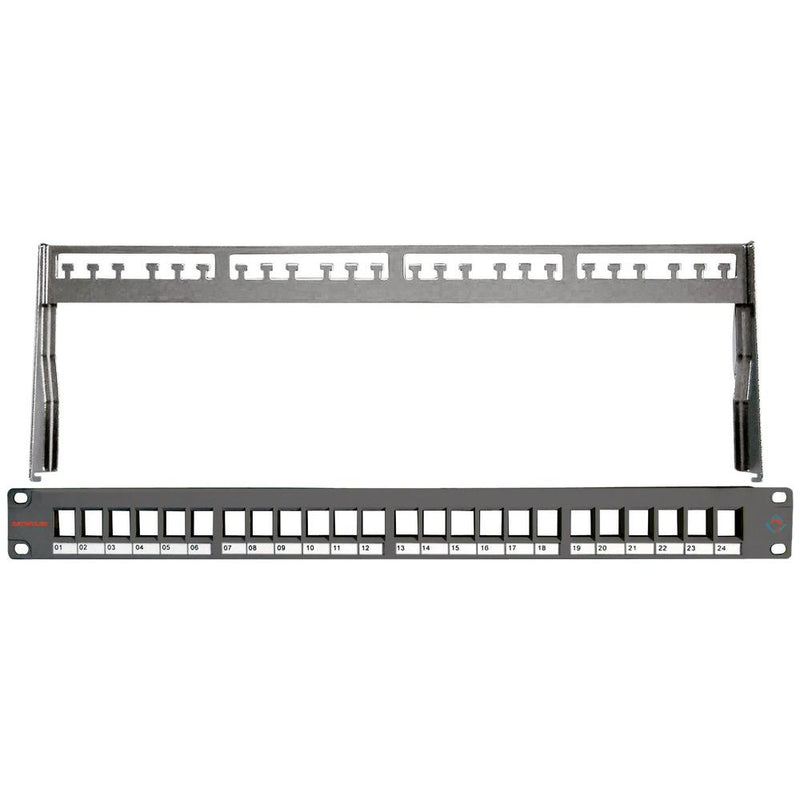 Dätwyler IT Infra - Patchpanel Kupfer PatchPanel KS 19Zoll leer 418019 f.24Module swRAL9005