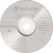 Verbatim - Speichermedium digital DVD+R DL 8.5GB/240Min/8x 43758 (VE50) Cakebox (50 Disc) − 4 Packung
