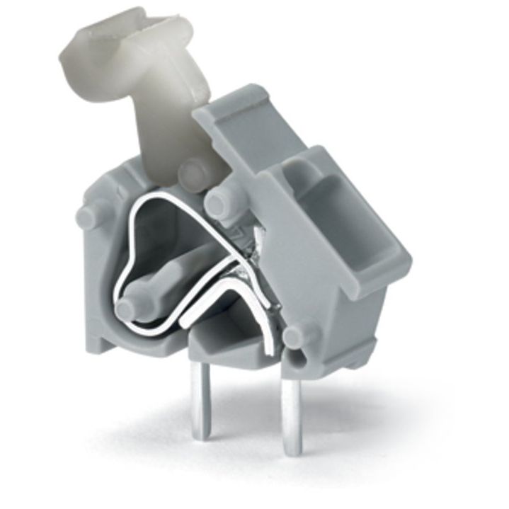WAGO - Leiterplattenklemme Anreihbare Leiterplattenk. 256-844 Drücker,2,5mm²,bl − 100 Stück