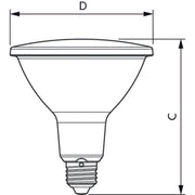 Philips Lighting - LED - Lampe/Multi - LED LED - Reflektorlampe PAR38 MASLEDspot #44330300 927, 25Gr.