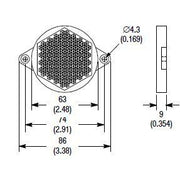 Rockwell - Reflektor für Lichtschranke REFLEKTOR 92-90 92-90