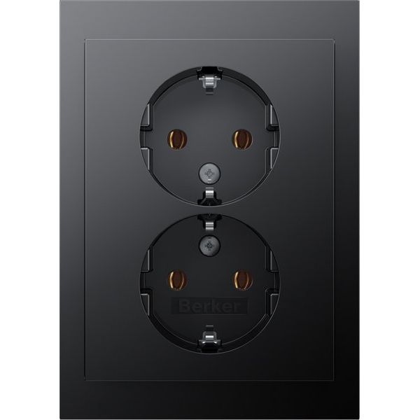 Berker - Steckdose Doppelsteckdose SCHUKO 47747006 K.1 anth matt lack