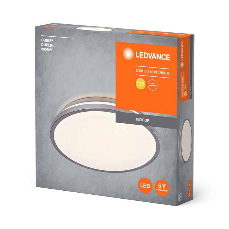 Ledvance - Decken-/Wandleuchte LED-Deckenleuchte Orbis #4058075829268 3000K, silber