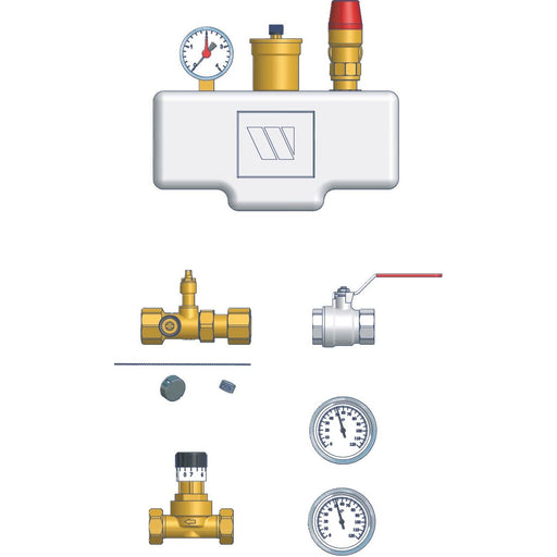 Bosch Thermotechnik - Zubehör/Ersatzteile für Wärmepumpe Heizkreissystempaket NR1121