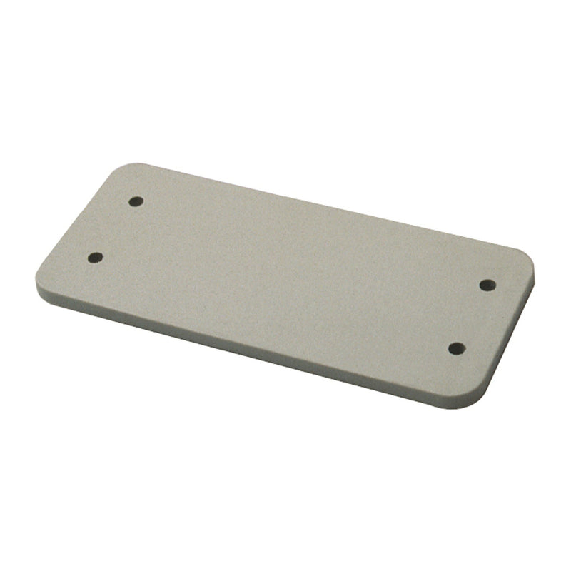 Walther Werke - Adapterplatte für Industriesteckverbinder Abdeckplatte A10 700684 f.Anbaugeh. grau
