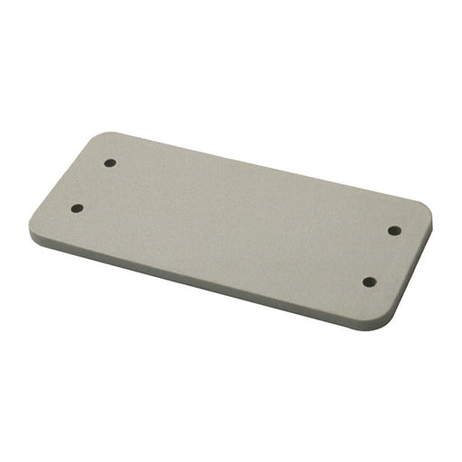 Walther Werke - Adapterplatte für Industriesteckverbinder Abdeckplatte A10 700684 f.Anbaugeh. grau