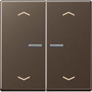 Jung - Abdeckung/Bedienelement für Installationsschalterprogramme Wippe Symb. Pfeile 2-f bel A 595 KO5 MP MO mokka