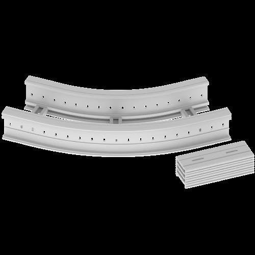 Unex - Bogen für Kabelleiter Flachbogen 45 Grad 67337-44 135x300 R600