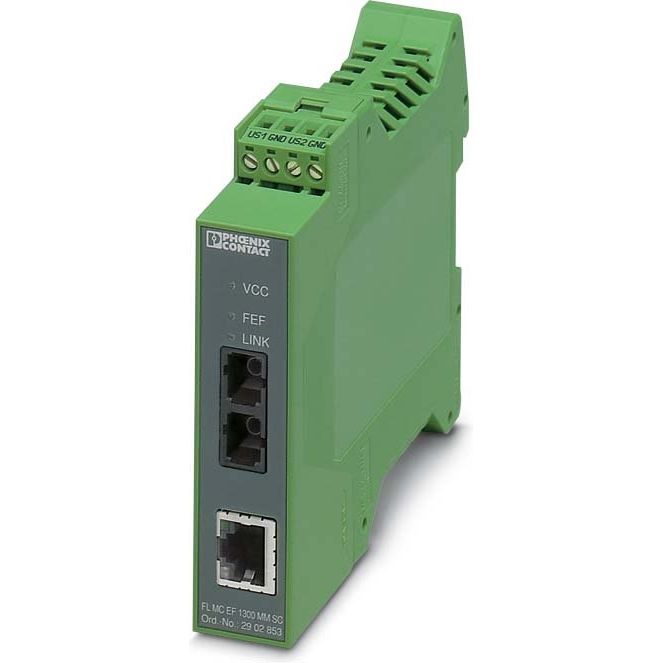 Phoenix Contact - Media Konverter LWL-Konverter FL MC EF 1300 SM SC 10/100BASE-T(X) − 1 Stück
