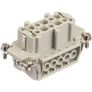 Harting - Kontakteinsatz für Rechtecksteckverbinder Schraubanschluss 09330102701 HAN 10E-BU-S