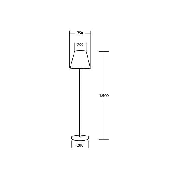 Brumberg Leuchten - Wegeleuchte LED-Terassenleuchte 65391100 weiß/schwarz